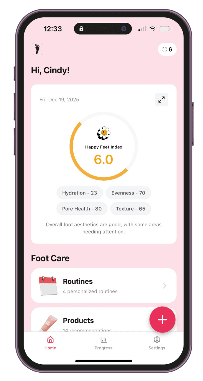 Feetly app preview
